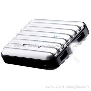Portable Power Bank with Luggage Case Design, 8,800mAh and Dual-USB